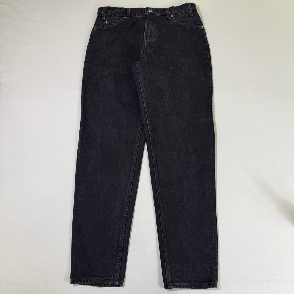 Vintage Levis 550 Jeans Mens 34x34 Black Relaxed Taper Orange Tab Made in USA 96